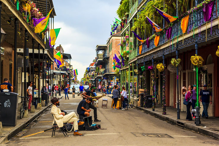 Destinations like New Orleans pack European style with a uniquely American flavor &copy;GTS Productions/Shutterstock