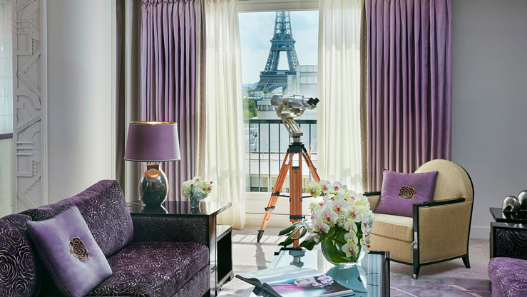 Talk about "A Room with a View," this hotel affords numerous views of Paris' most iconic sites, including the Eiffel Tower &copy; Francis Amland courtesy of the Dorchester Collection