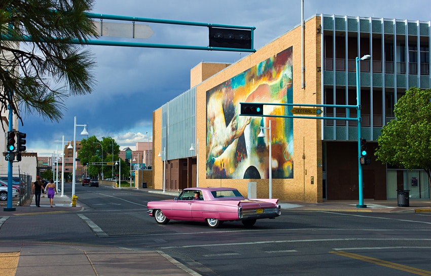 Cruising Route 66 is one of the best free things to do in Albuquerque &copy; Alamy Stock Photo