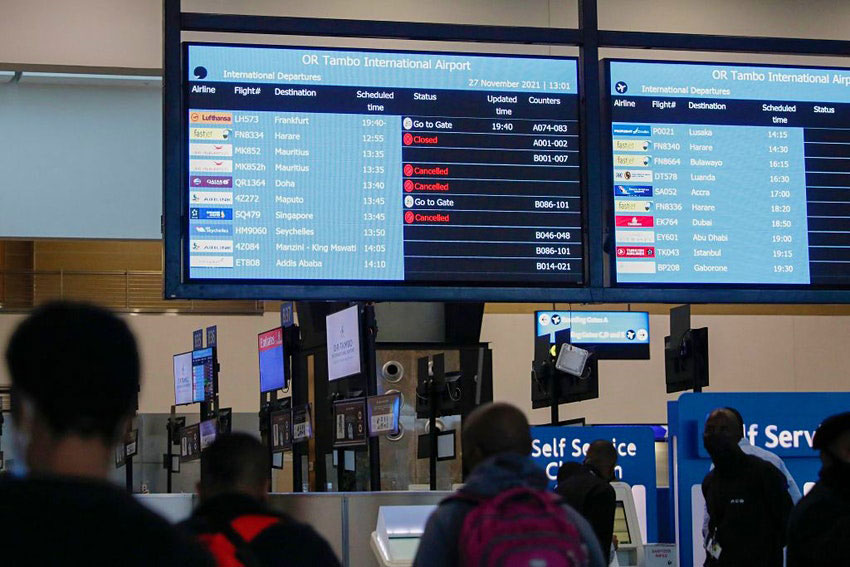 The new Omicron strain of COVID-19 has prompted a wave of new travel bans &copy; Getty Images